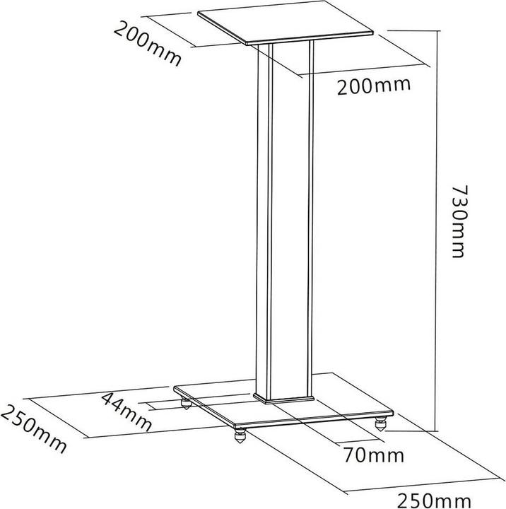 Actual product image myWall HS22L (Stand, Height-adjustable)