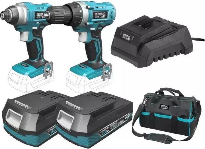 Actual product image Dedra 6-piece power tool set (DED7014) (Rechargeable battery operated)
