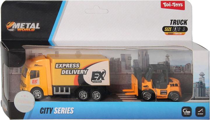 Actual product image Toi-Toys Tow truck with metal friction and car