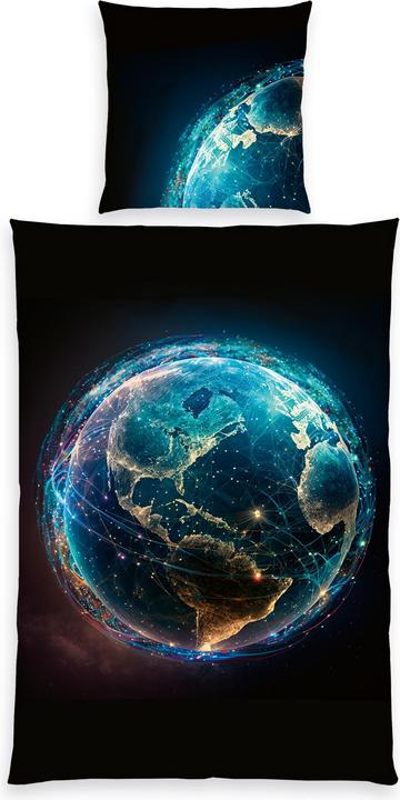 Herding Parure de lit globe 80/80+135/200 cm