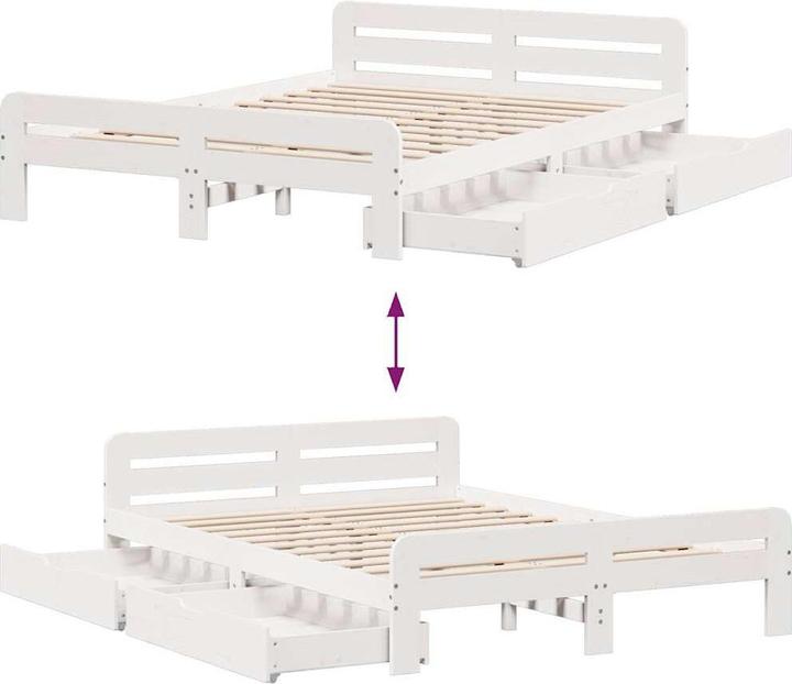 Actual product image vidaXL Bed without mattress 160x200 (160 x 200 cm)