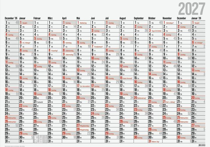 Produktbild rido/idé 7033660007 Plakatkalender Mod. Office I 2027 980×685 mm