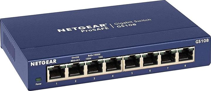 Image du produit Netgear Gs108ge (8 ports)