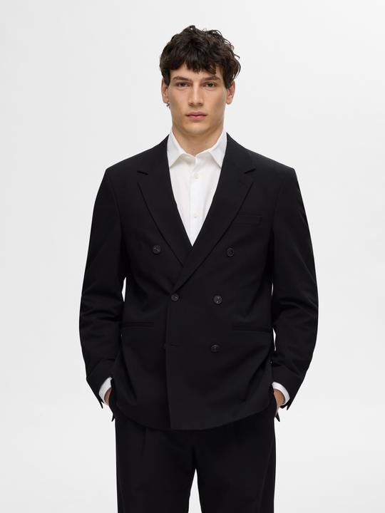 Actual product image Selected Relaxed fit double-breasted blazer (46)