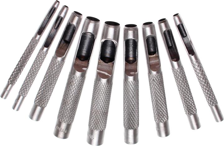 BGS Serie di fustelle 2,5 - 10 mm 9 pz.