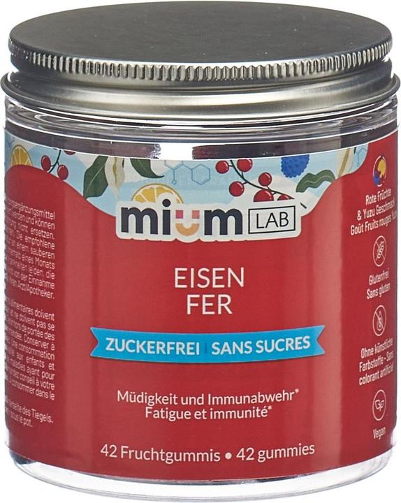 Mium Lab Vitamingummis Eisen (42 pièce(s), Gummies, 143 g)