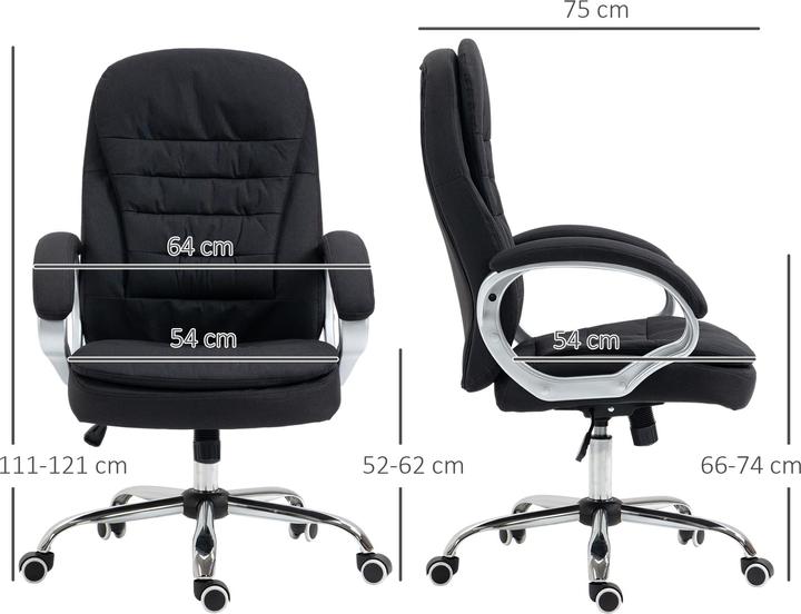 Produktbild Vinsetto Bürostuhl mit hoher Rückenlehne