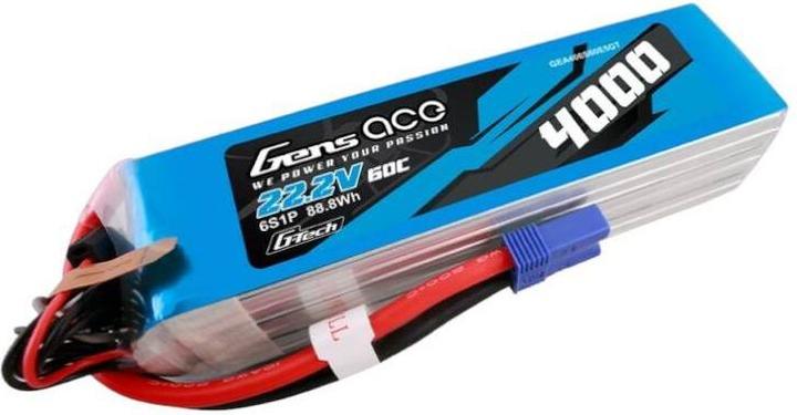 Produktbild Gens Ace G-Tech 4000mAh 22.2V 60C 6S1P Lipo Battery Pack with EC5 Plug (22.20 V, 4000 mAh)
