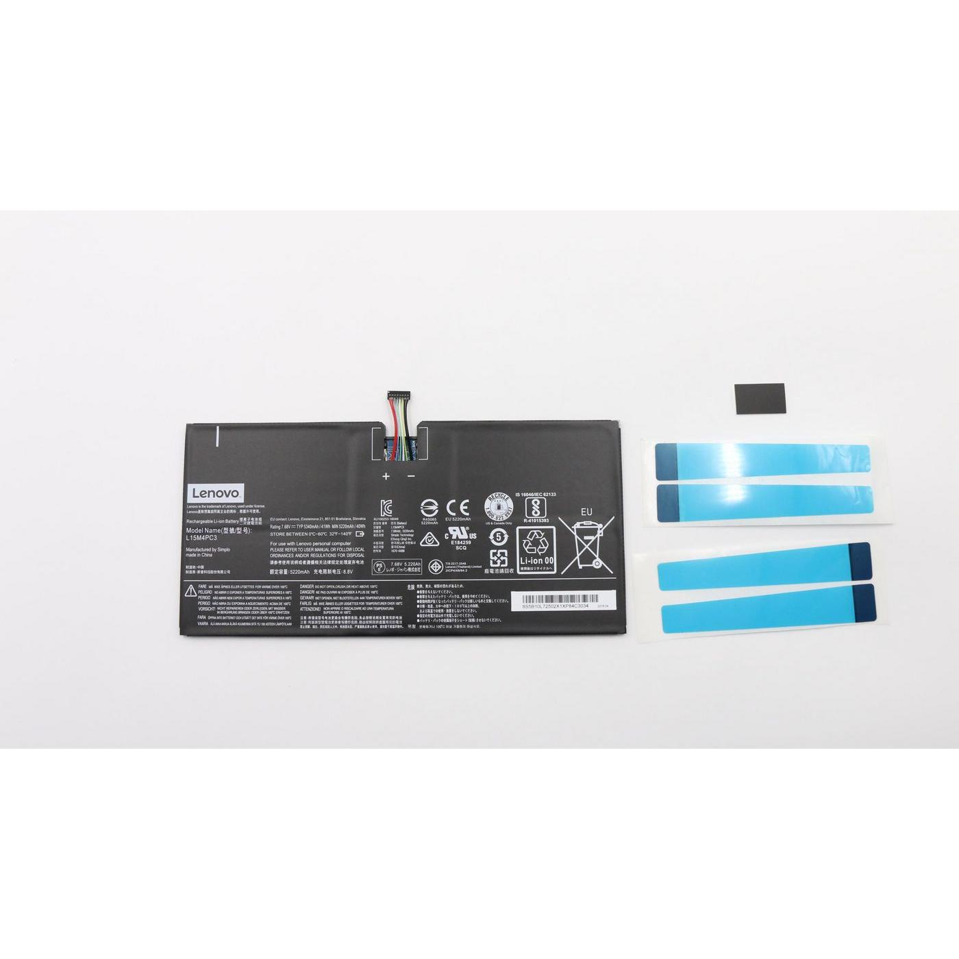 Lenovo 5B10M65425, Notebook Akku, Schwarz