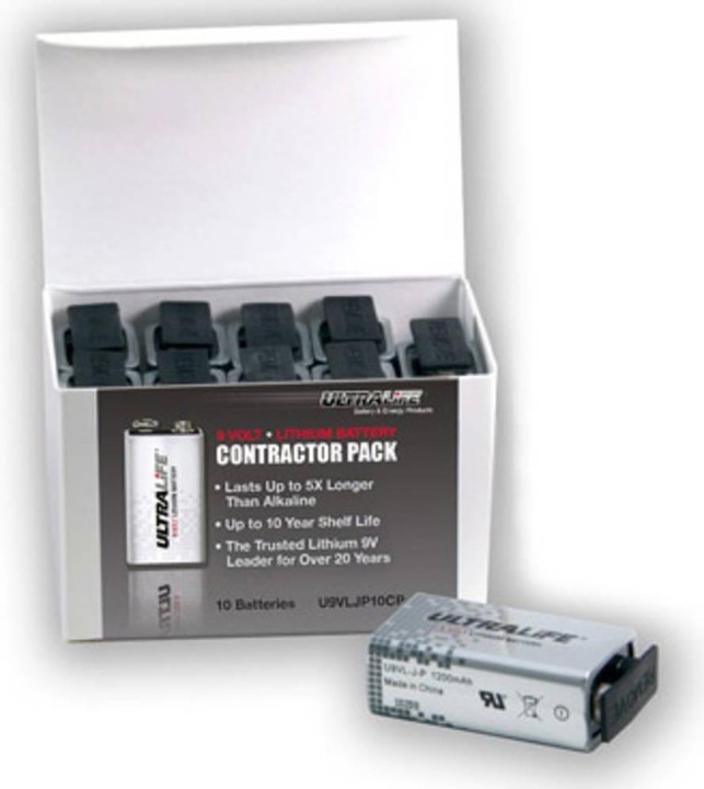 Produktbild Ultralife 9 V Block-Batterie Lithium U9V (10 Stk., 9V Block, 1200 mAh)