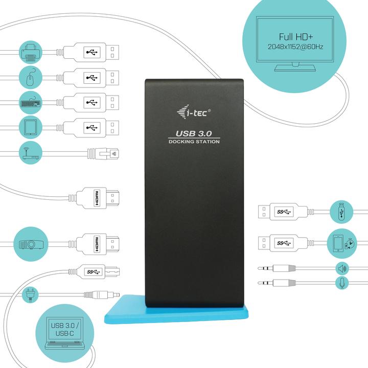 Produktbild i-tec Dual HDMI (USB-C, 9 Ports)