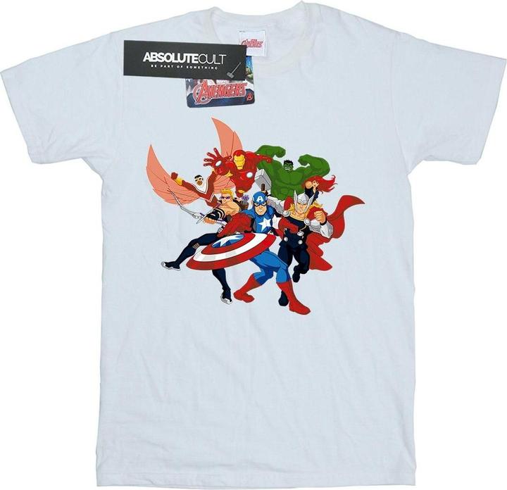 Actual product image Mens Avengers Assemble Comic Team T-Shirt (L)