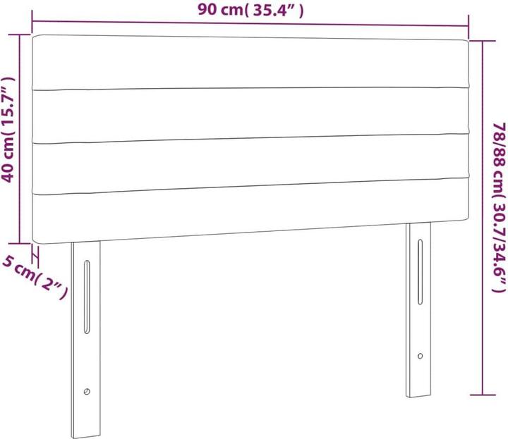 Actual product image VidaXL Daria (90 x 5 x 88 cm)