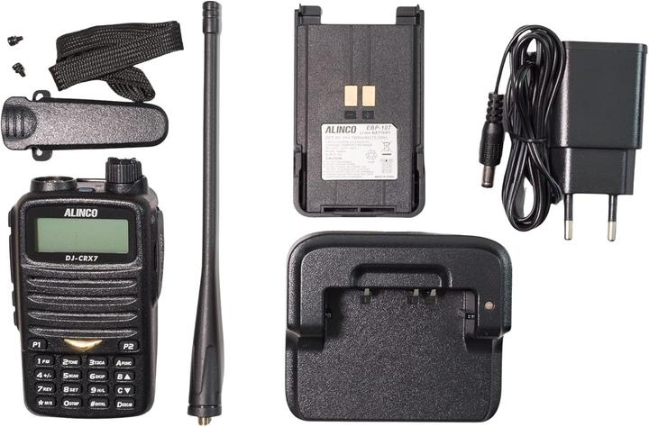 Immagine prodotto Alinco Radio portatile VHF/UHF PNI DJ-CRX-7, radio FM, batteria da 1800 mAh, Talk Around, BCL, TOT