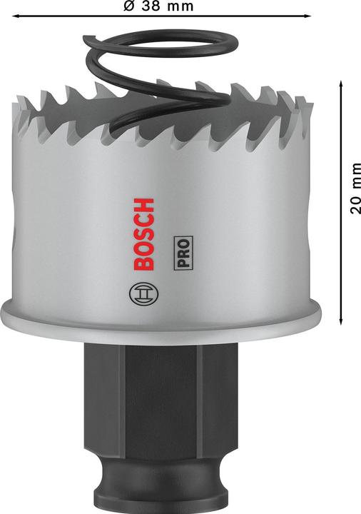 Productafbeelding Bosch Professional Zubehör PRO Plaatmetaal PC Plus gatenzaag, 38 mm (38 mm)