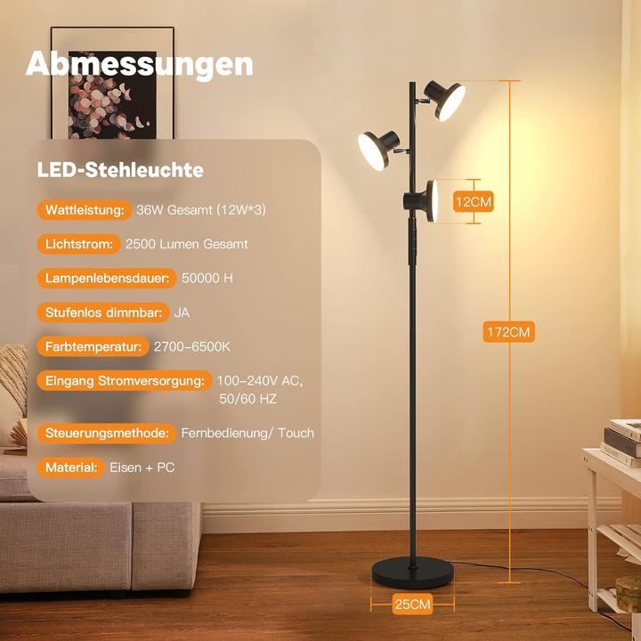 Produktbild LS LED Stehlampe Tres-Flex (2500 lm)