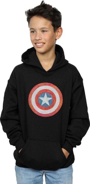 Produktbild Captain America Sketched Shield Kapuzenpullover Jungen (128)