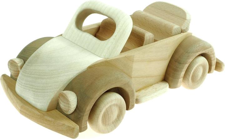 Actual product image Holzecke Toy Car "VW Beetle" Convertible - Wooden Car