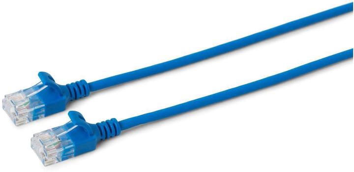 Actual product image MicroConnect U/UTP CAT6A Slim 5M Blue (U/UTP, CAT6a, 5 m)