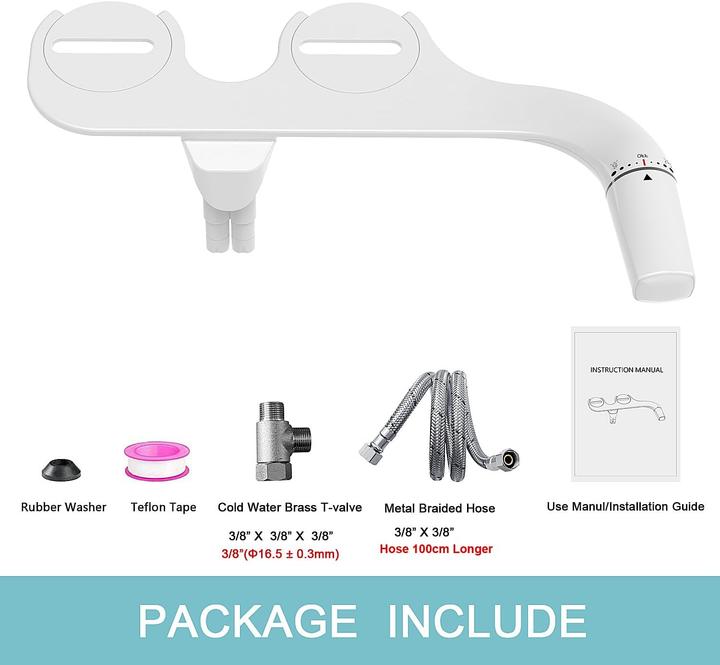 Actual product image Withlent Ultra-Slim Bidet Toilettenaufsatz