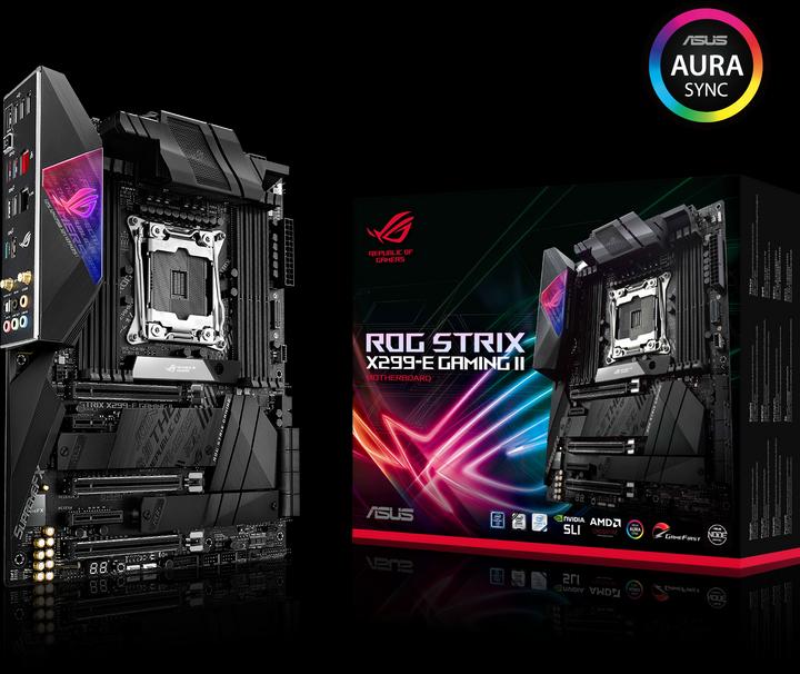 Produktbild ASUS ROG Strix X299-E Gaming II (LGA 2066, Intel X299 Express, E-ATX)