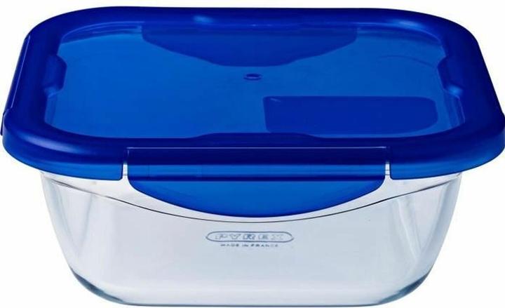 Pyrex Cook & Go rectangular glass food storage container/roaster with airtight and leakproof 4 clip (0.80 l)