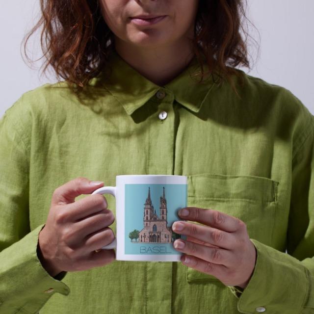 Actual product image CreaDiva Mug Basel Edition blue (1x)