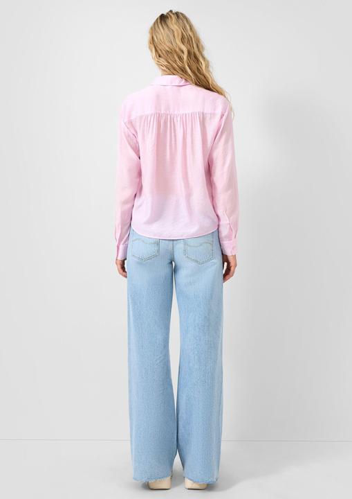 Immagine prodotto s.Oliver Bluse Leicht transparente Bluse mit Gummizug am vorderen Saum (40)