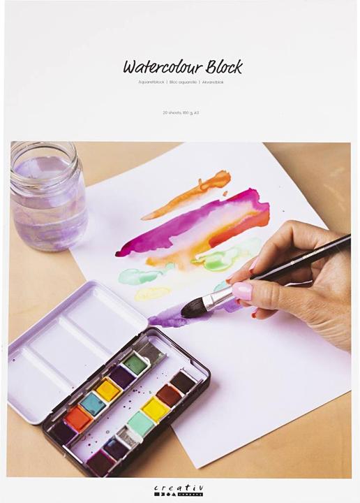 Produktbild Creativ Company Aquarelblok Wit A3, 20 Vellen (A3)