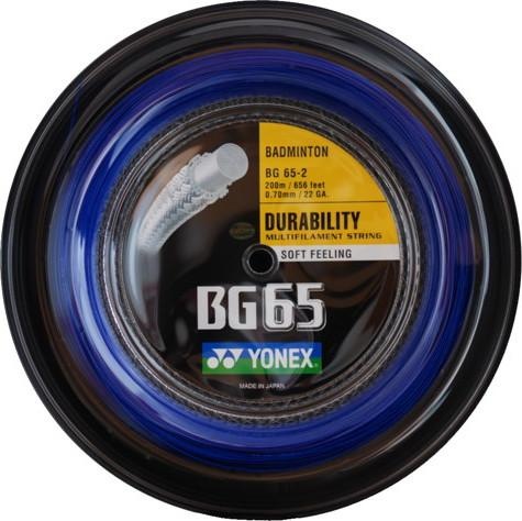 Produktbild Yonex BG-65 / 200m-Rolle, schwarz, 0,70mm