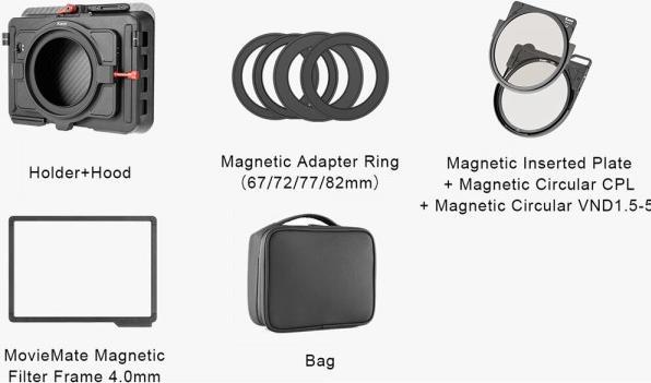 Image du produit Kase MovieMate magnétique Matte Box V-ND Kit (Boîte de tapis)