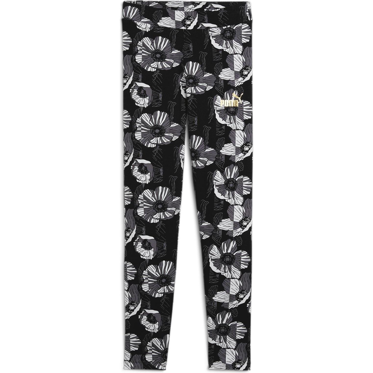 Puma, Jungen, Tights, ESS+ CLASS ACT Leggings AOP G (128), Schwarz, 128