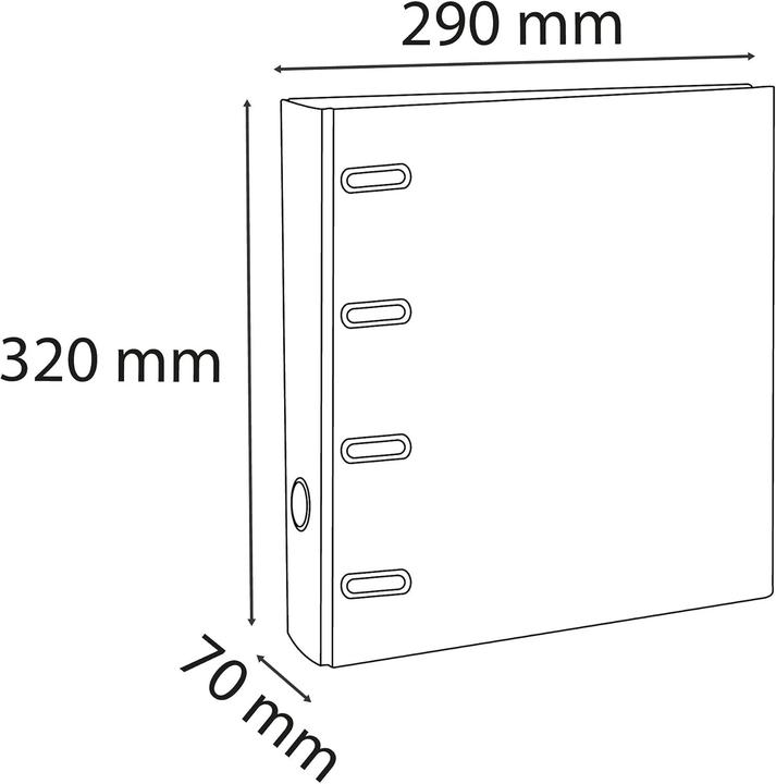 Actual product image Exacompta Export Lever Arch Files (A4, 70 mm)