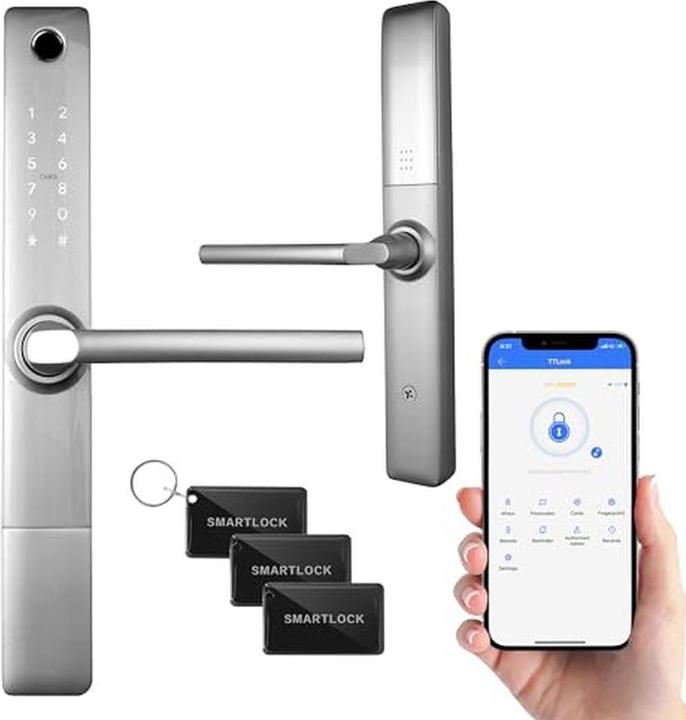 Actual product image Eura ELH-20H4 (Bluetooth, Electronic numerical code, Fingerprint, Key card)