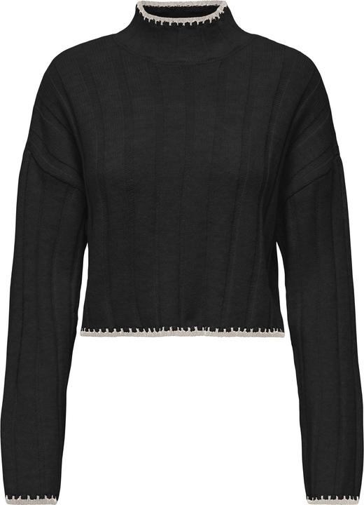 Produktbild Only Normal geschnitten Hoch geschlossen Tief angesetzte Schulter Pullover Strickpullover (M)