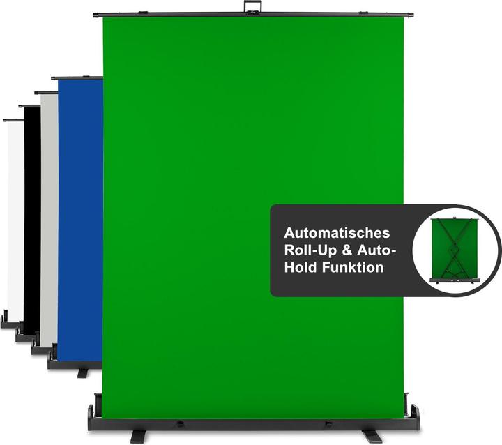 Produktbild Walimex pro Roll-up Panel Hintergrund grün 165x220 (165 cm, 220 cm)