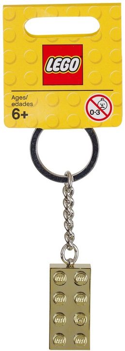 Actual product image LEGO Golden stone keyring pendant
