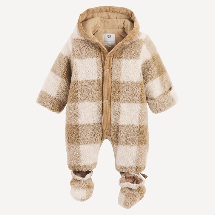 La Redoute Collections Sherpa-Kapuzenoverall mit Karomuster