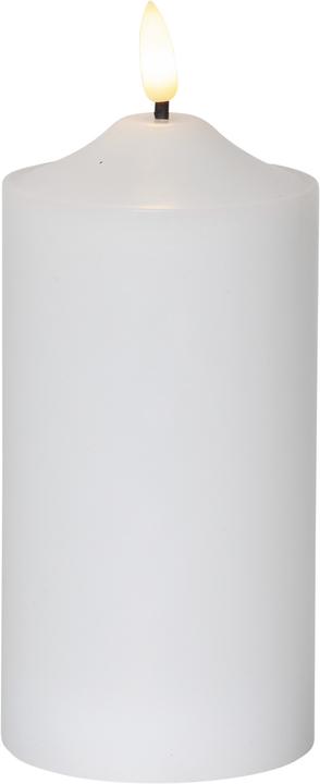 Produktbild Star Trading LED-Kerze Pillar Flamme 7.5 cm x 17 cm, Weiss (1 x)
