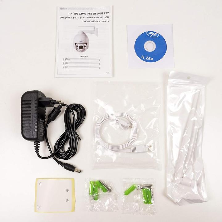 Image du produit PNI Caméra de vidéosurveillance IP652W WiFi PTZ 1080p 2MP Zoom optique 5X, autonome, H265 microSD- (1920 x 1080 Pixels, 320 x 176 pixels, 640 x 352 pixels)