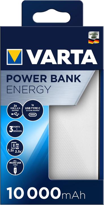 Image du produit Varta Energy (10000 mAh, 15 W, 37 Wh)