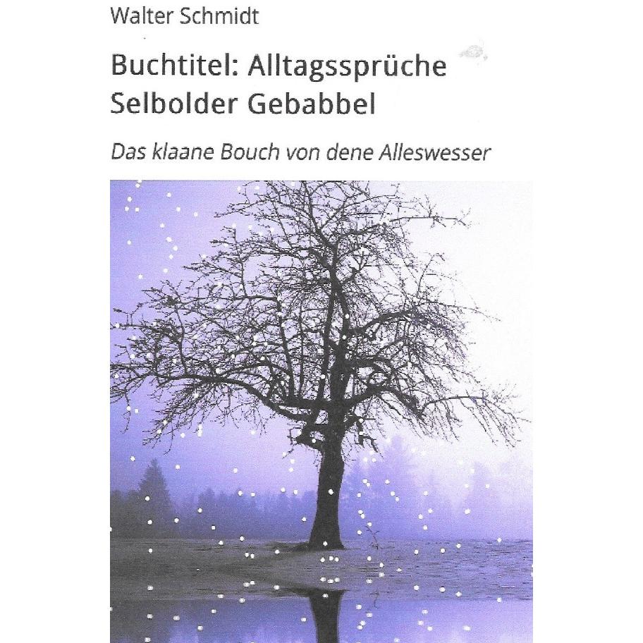 Alltagssprüche Selbolder Gebabbel, Belletristik von Walter Schmidt