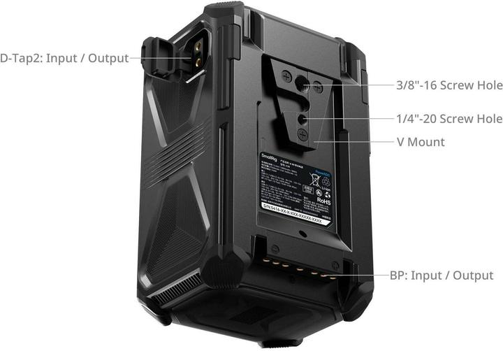 Actual product image SmallRig X-Touch Smart Triple-Proof V-Mount X99 (Camera battery)