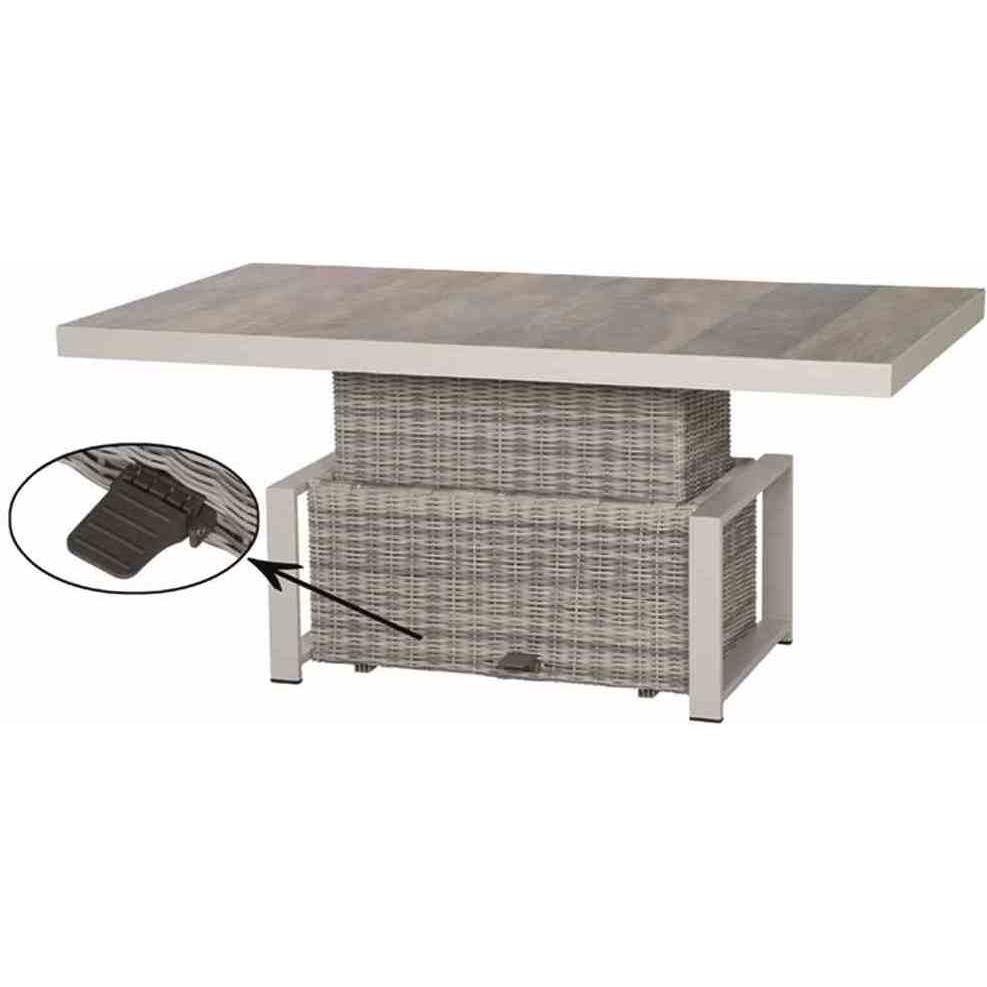 Siena Garden, Gartentisch + Balkontisch, Lifttisch (90 cm)