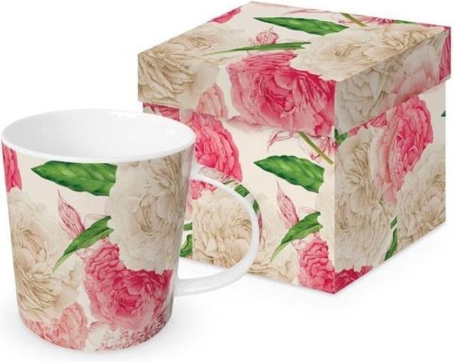 Immagine prodotto Pepco Pfingstrosen-Porzellanbecher 350 ml (400 ml, 1x)