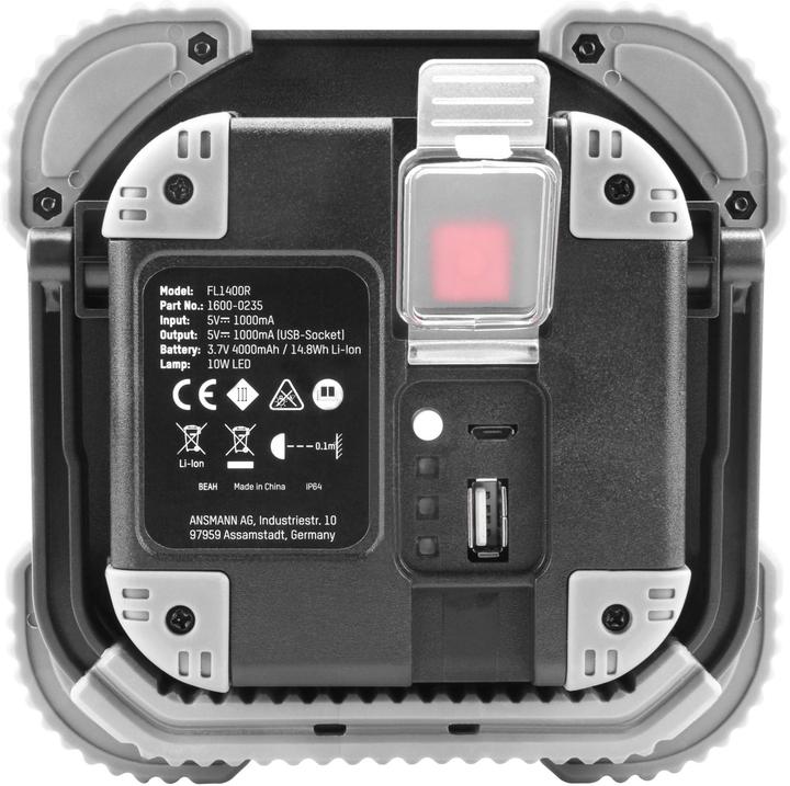 Actual product image Ansmann LED construction spotlight (1400 lm)