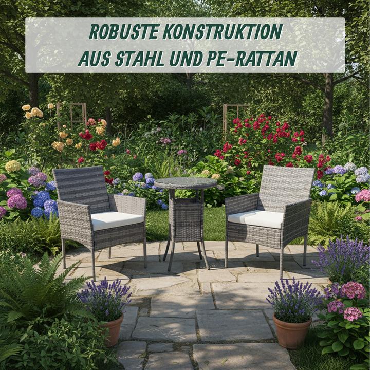 Image du produit Relaxdays Ensemble de jardin 3 pièces