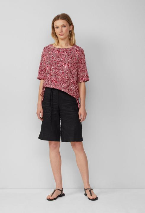 Immagine prodotto S.Oliver Bluse Gemusterte Shirt-Bluse mit verstellbarem Saum (36)
