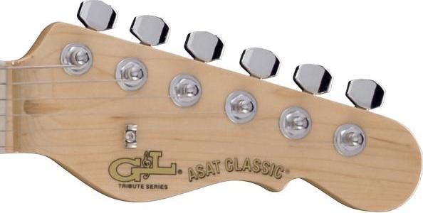 Actual product image G&L GL Guitars electric guitar ASAT Classic Tribute Tobacco Sunburst with cable (Electric guitar, Swamp ash, Maple, Nickel, Chromed, Plastic)