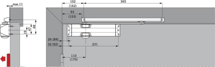 Produktbild Dormakaba Ts 90 En 3-4 (Balkontür, Eingangstür, Holztür, Zimmertür, Indoor)